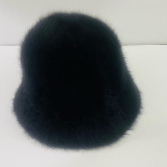 Black Fur Bucket Hat - Picture 2 of 10